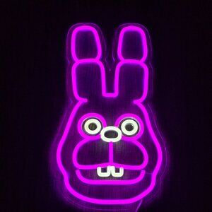 Bonnie the Rabbit Neon Sign from the Five Nights at Freddy's USB 16.1"" x 9.4"